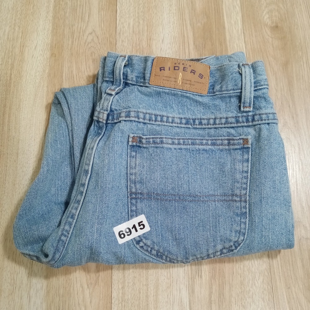 Lee Denim Riders Light Wash High Waisted Straight Leg Jeans 10M 130208D Blue - Picture 10 of 10
